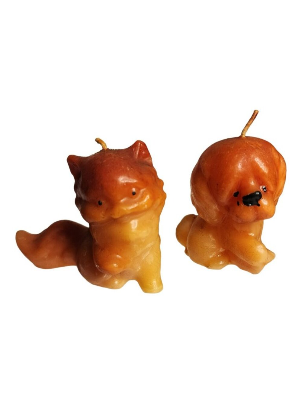 Vintage 1950s Novelty Dog & Cat Candles
